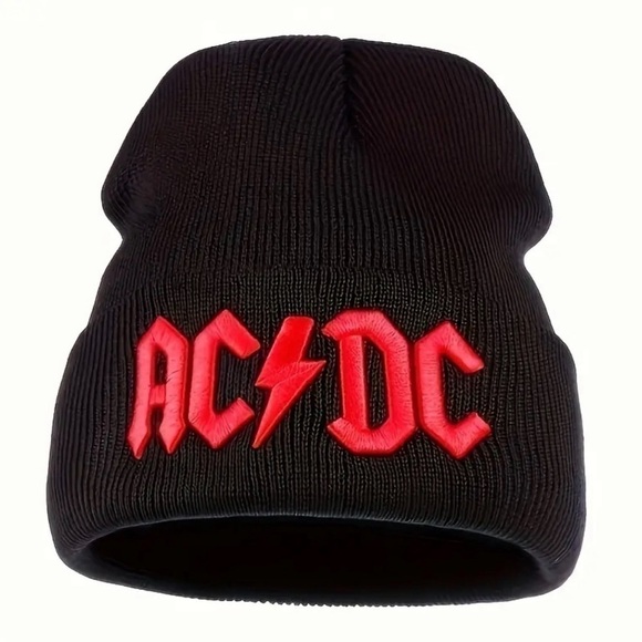 AC/DC‎ Logo embroidered beanie. New - Picture 4 of 8